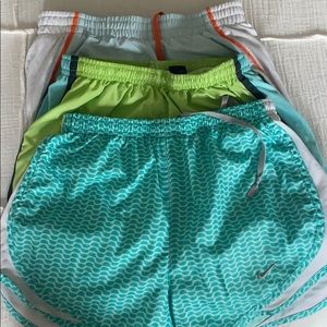 3 pairs of NIKE athletic shorts